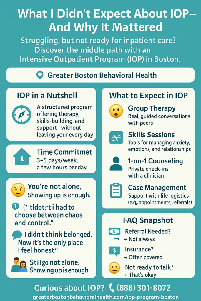 IOP Let Me Stay Me—While Getting Better