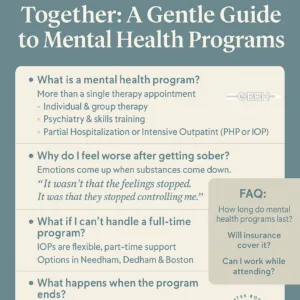 Mental Health Programs for Early Recovery in Boston, MA